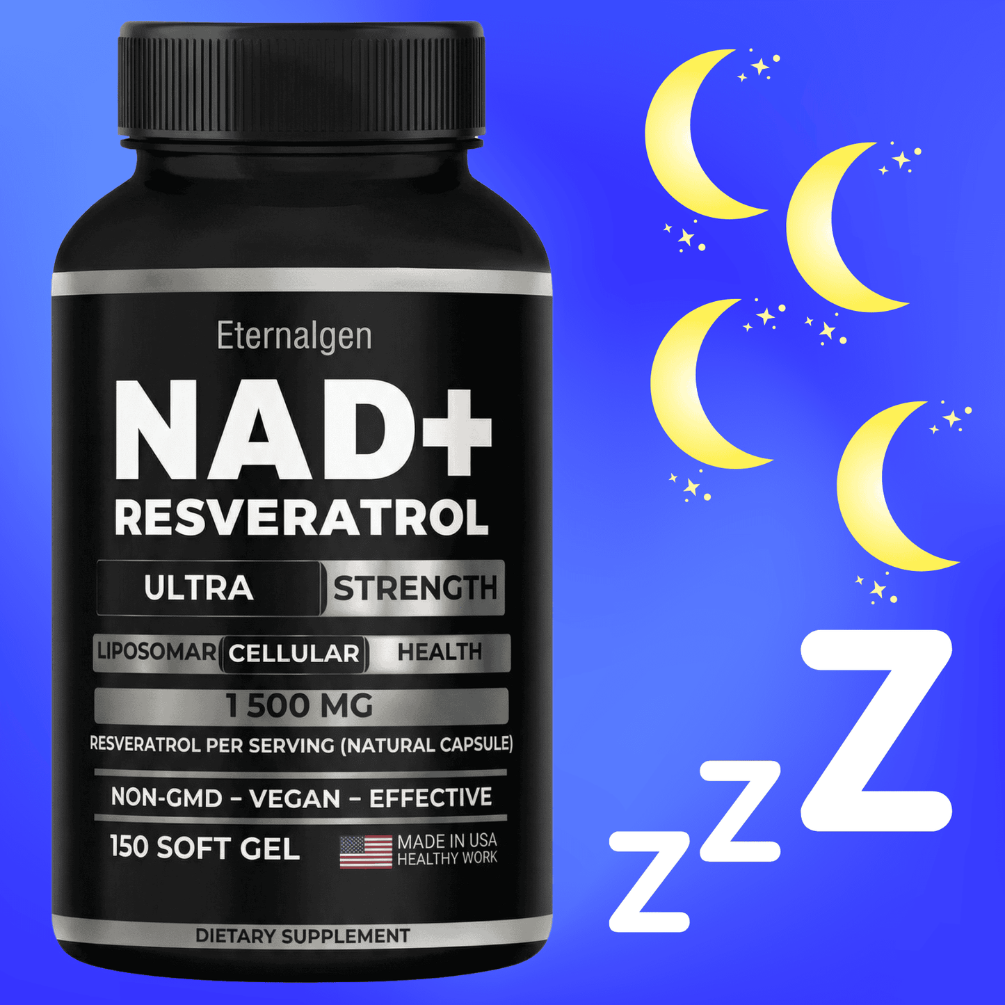 NAD + RESVERATROL FÓRMULA DE 1.500 MG