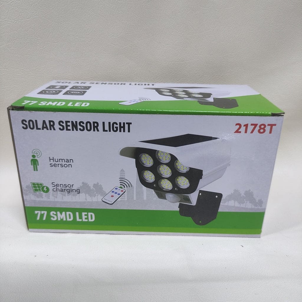 FOCO SOLAR MOD. CAMARA DE 77 LED CON