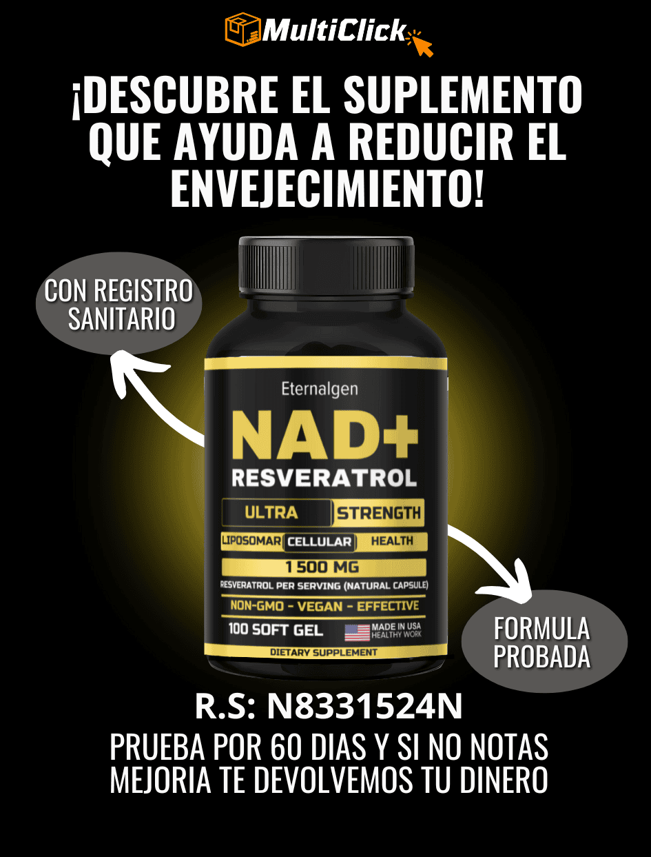 NAD + RESVERATROL FÓRMULA DE 1.500 MG