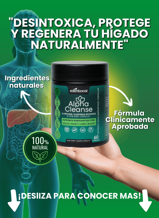 Apha Cleanse 500mg, ¡La formula unica que desintoxica tu Higado de verdad!