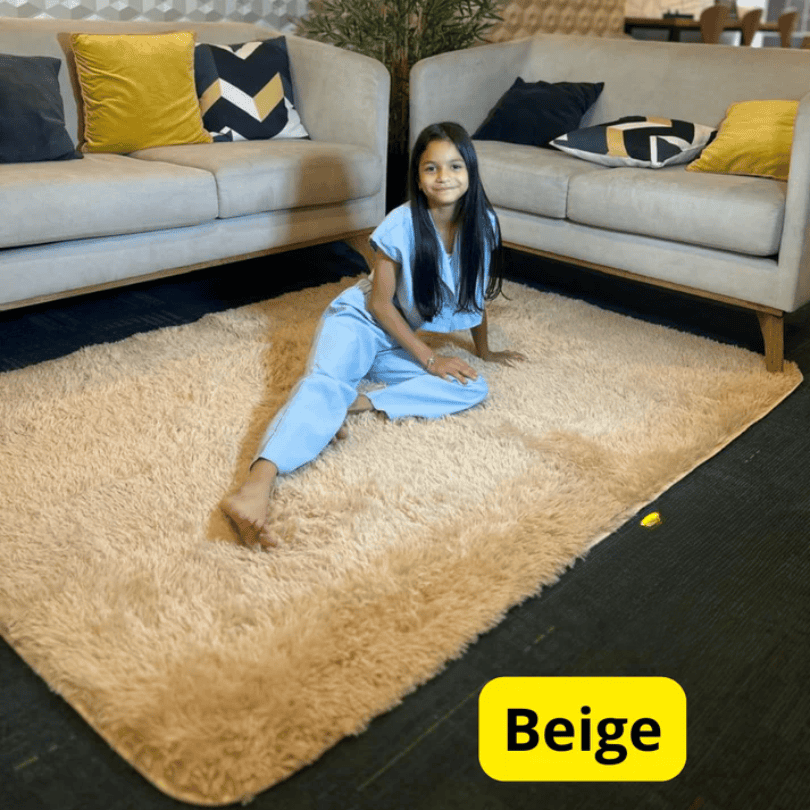 Alfombra peluda 1.50 x 2mt