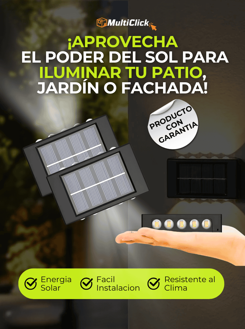 Par de Luces solares Modernas y Elegantes.