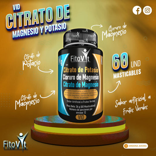 CITRATO MAGNESIO + CITRATO POTASIO + CLORURO MAGNESIO