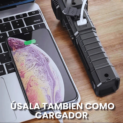 Linterna Multifuncional 4 en 1 Recargable