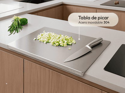 Tabla de Cortar de Acero Inoxidable 304.