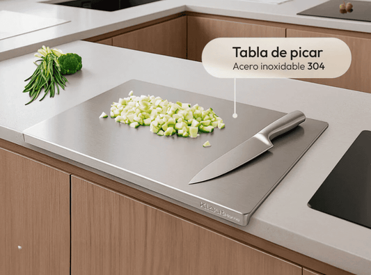 Tabla de Cortar de Acero Inoxidable 304.