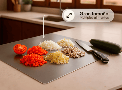 Tabla de Cortar de Acero Inoxidable 304.