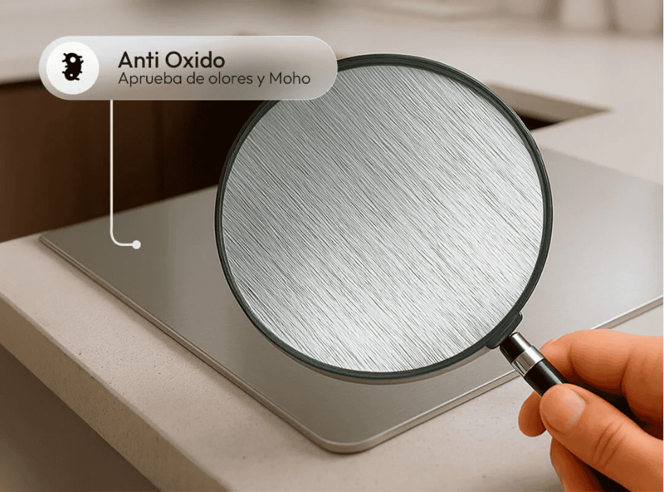 Tabla de Cortar de Acero Inoxidable 304.