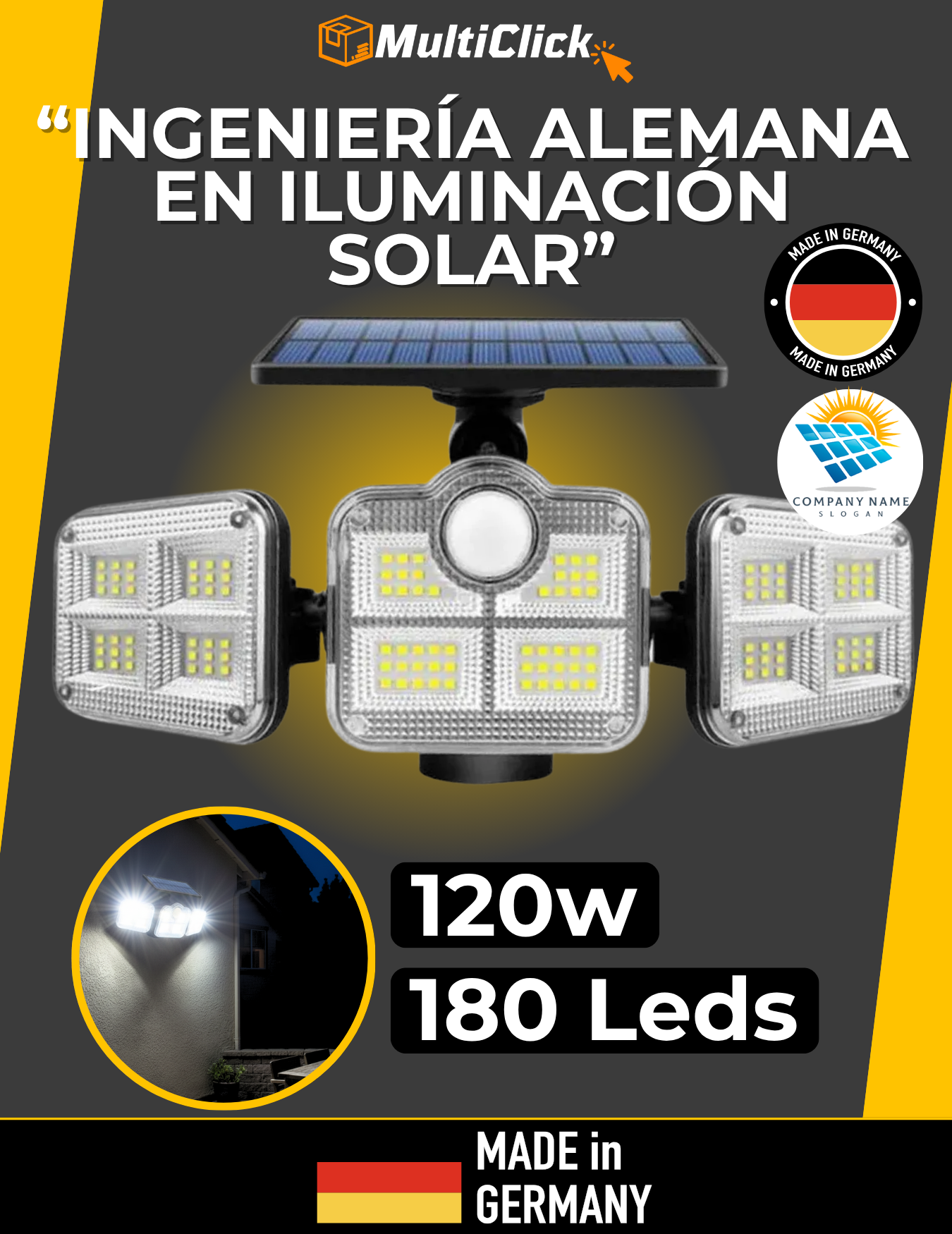 Lampara Solar ULTRA 4.0 Version