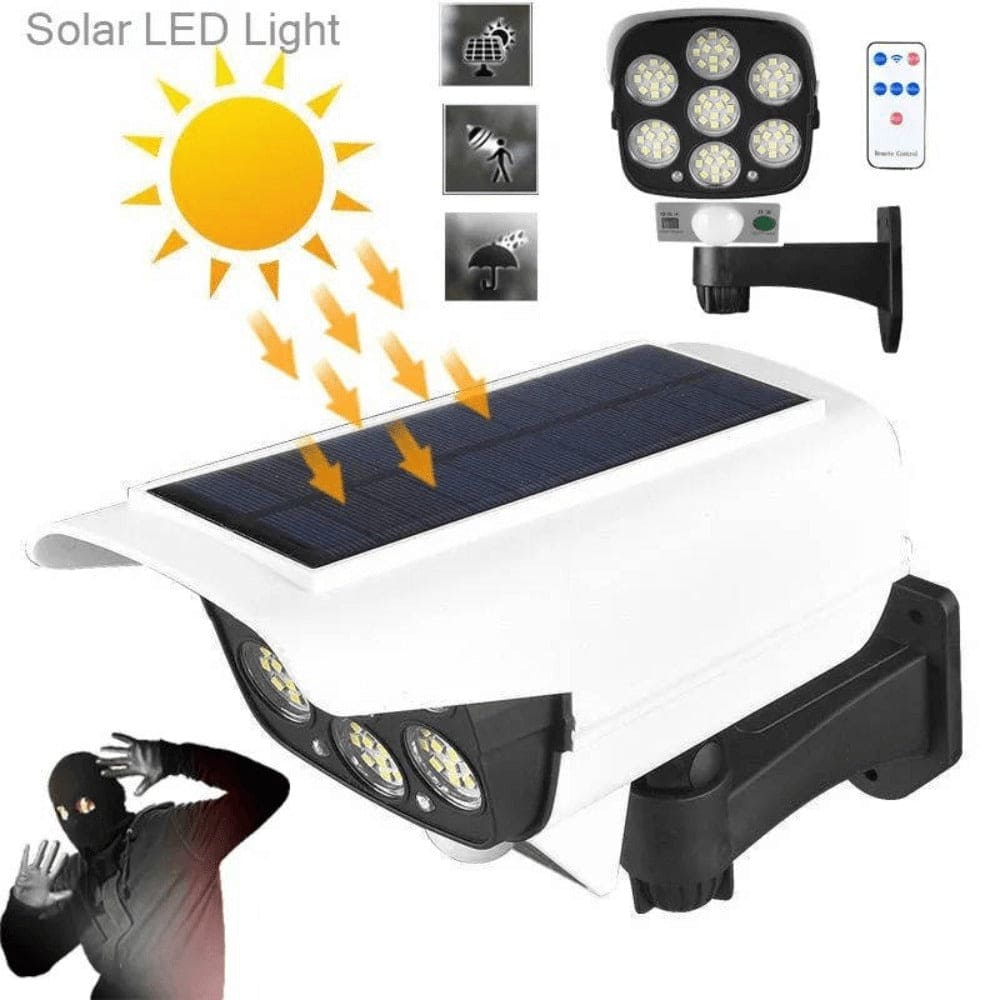 FOCO SOLAR MOD. CAMARA DE 77 LED CON