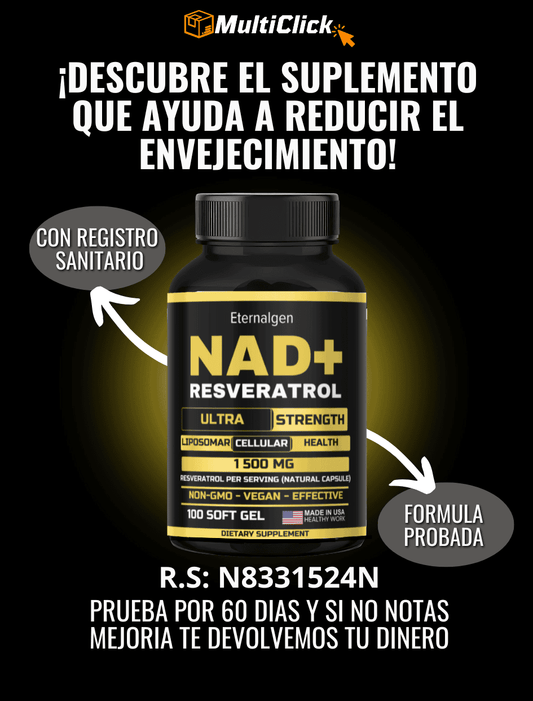 NAD + RESVERATROL FÓRMULA DE 1.500 MG